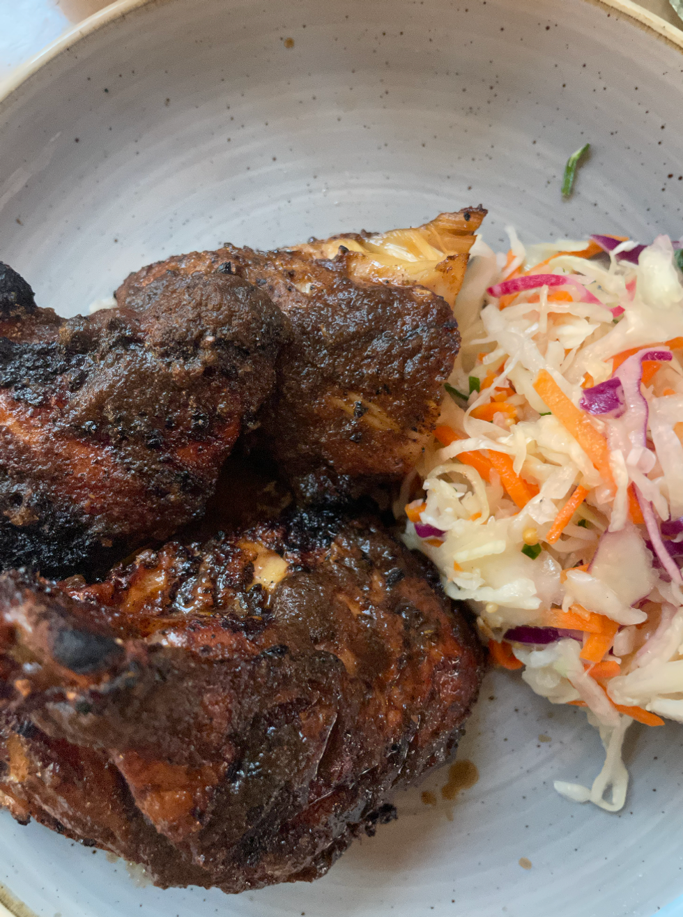 Jerk chicken from Chubby's Toronto.