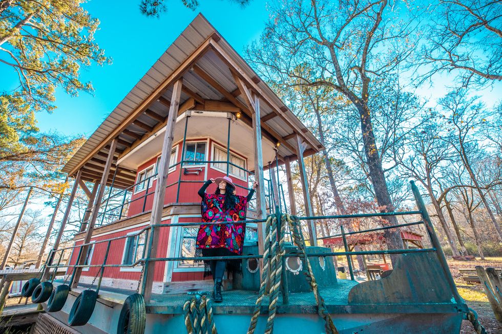Jessica Serna at Hodge Podge Cottages on Caddo Lake.