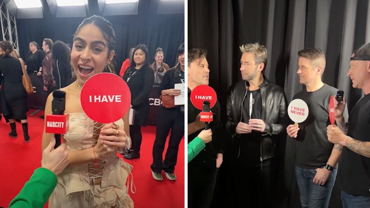 Jessie Reyez and Nickelback playing 'Never Have I Ever' at the JUNOS.