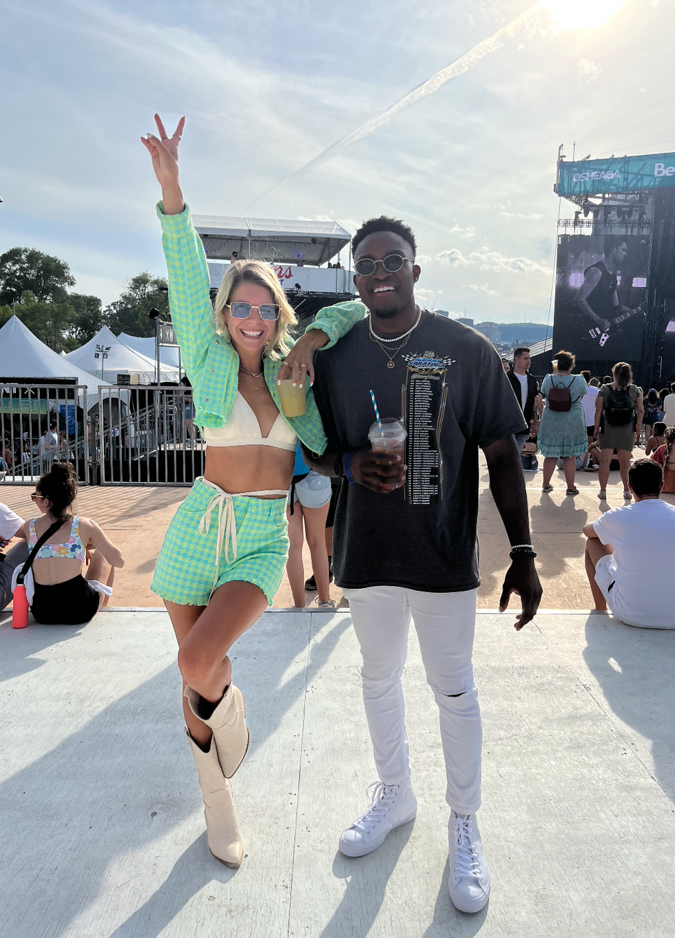 Jessika D\u00e9nomm\u00e9e et Isma\u00ebl Dumerlus \u00e0 Osheaga.