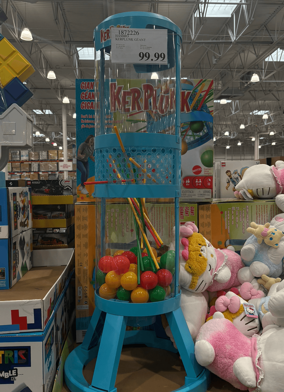 Jeu KerPlunk g\u00e9ant Hasbro \u00e0 vendre au Costco.