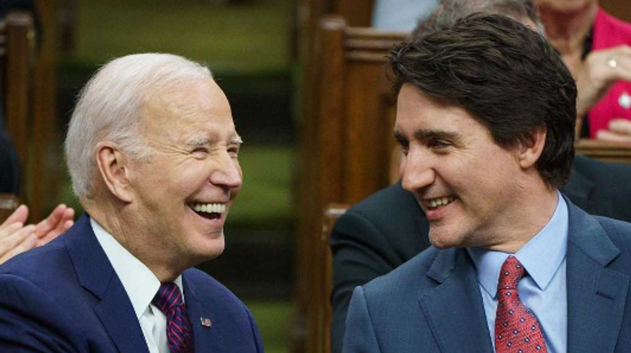 Joe Biden and Justin Trudeau.