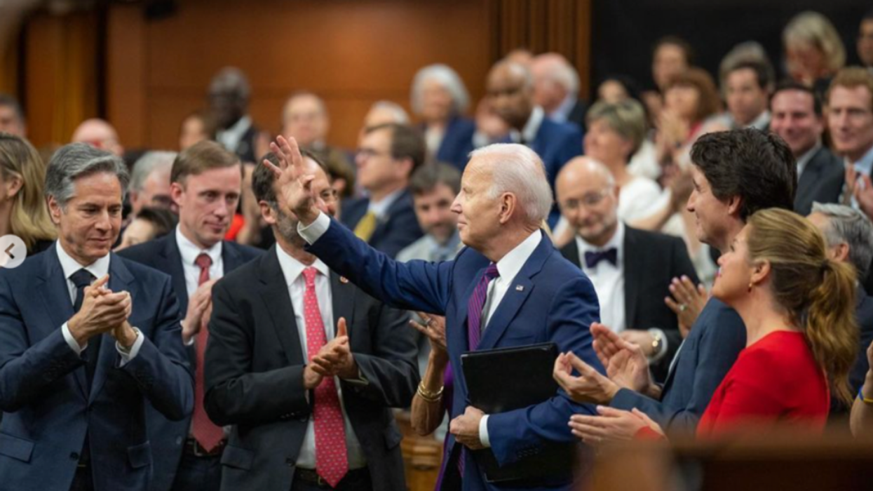 Joe Biden at the Parliment of Canada.