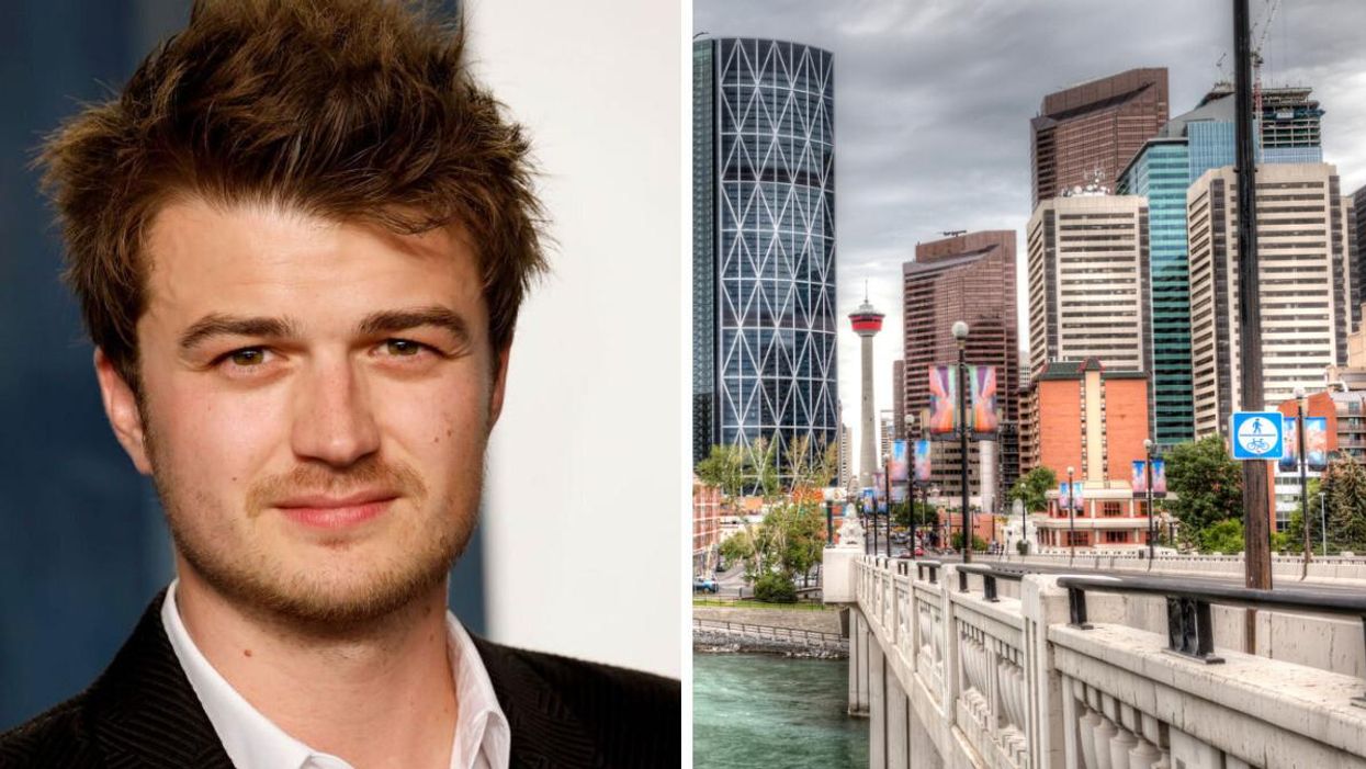 Joe Keery. Right: City of Calgary.