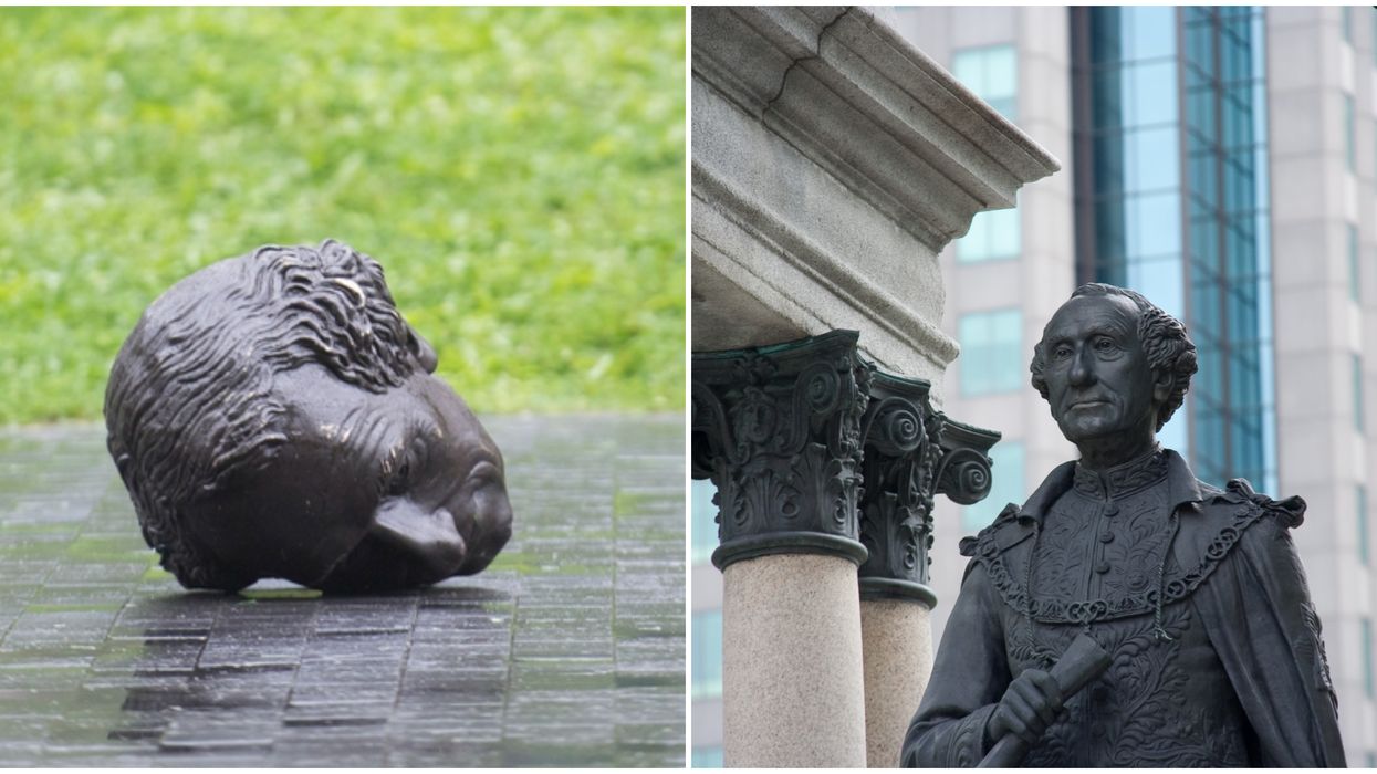John A Macdonald Statue's Severed Head Was Turned Into A Stamp & Canada Post Is Apologizing