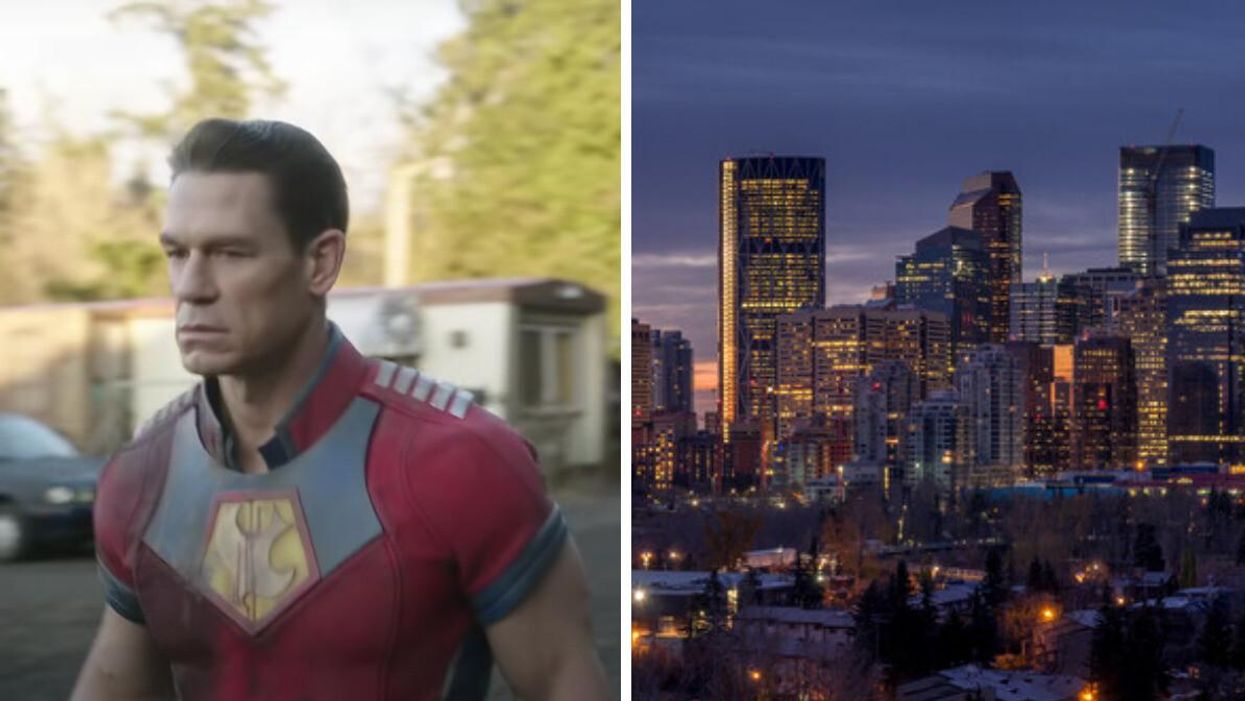 John Cena in Peacemaker. Right: Calgary