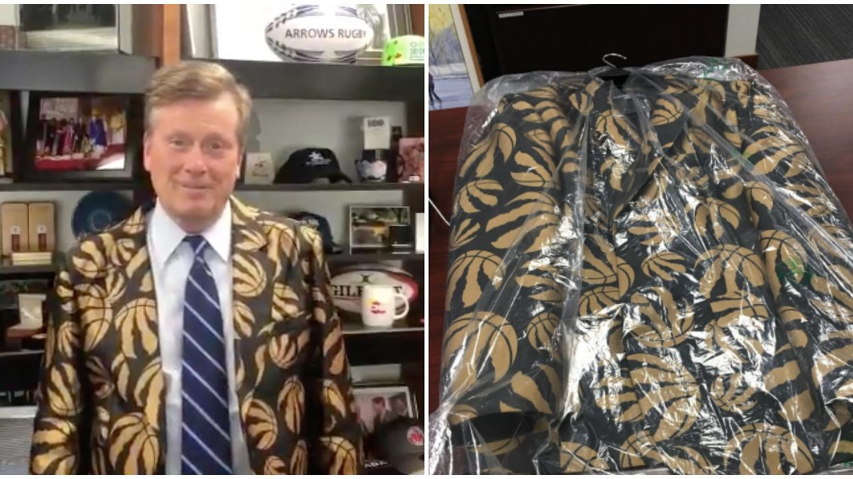 John Tory's Raptors Jacket Is Making A Comeback After The Teams Loss Last Night