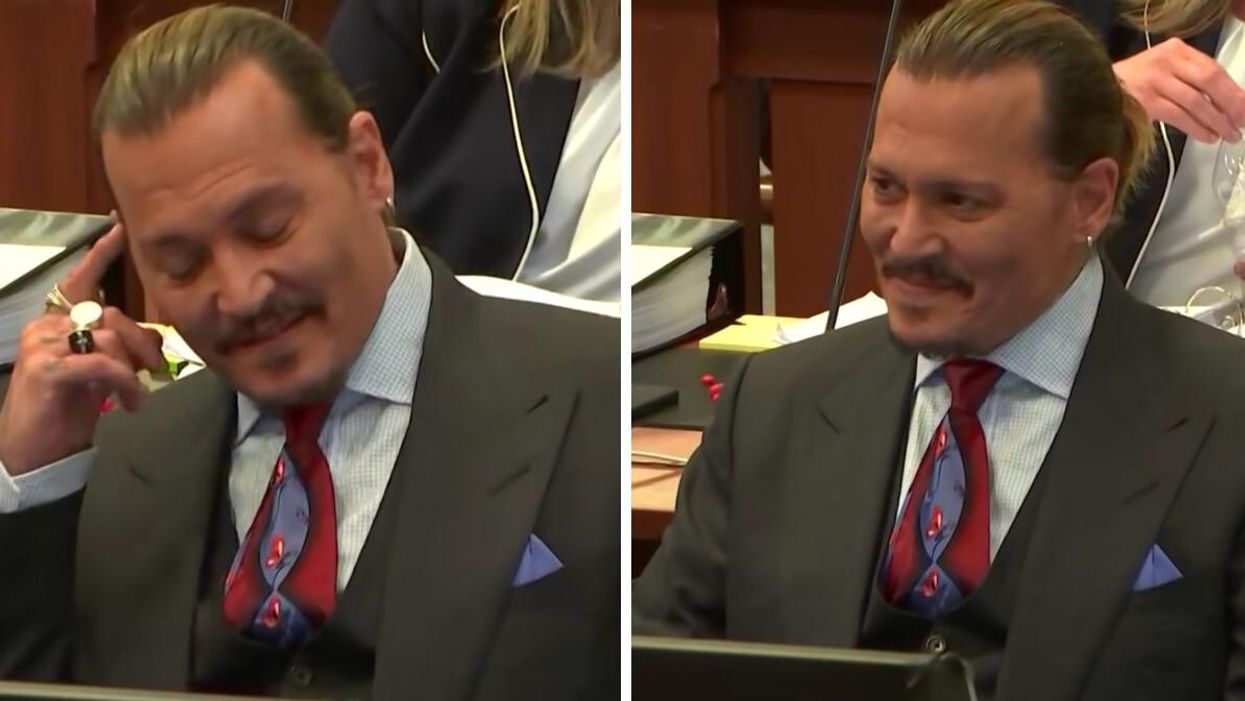 Johnny Depp in court.
