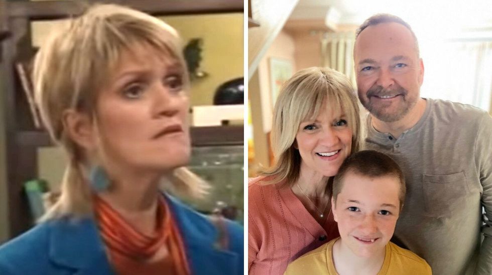 Jos\u00e9e Desch\u00eanes dans Il \u00e9tait une fois dans le trouble. Droite : Jos\u00e9e Desch\u00eanes sur la plateau de Plan B.