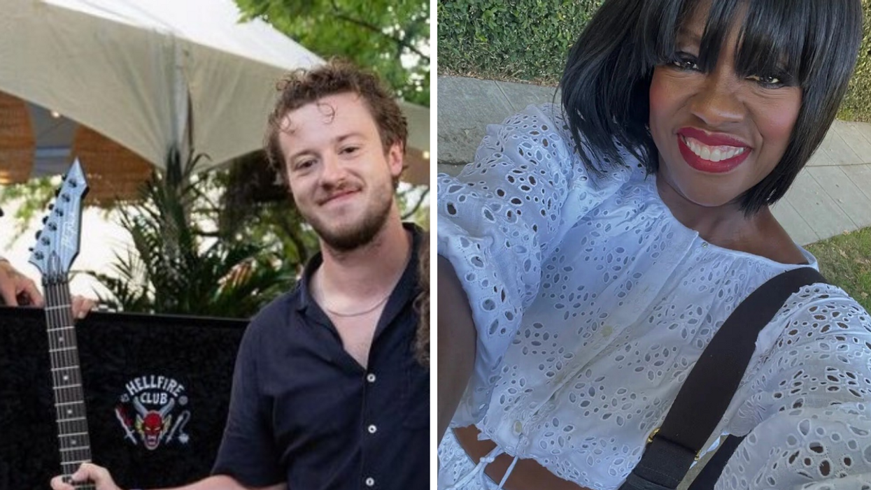 Joseph Quinn. Right: Viola Davis.