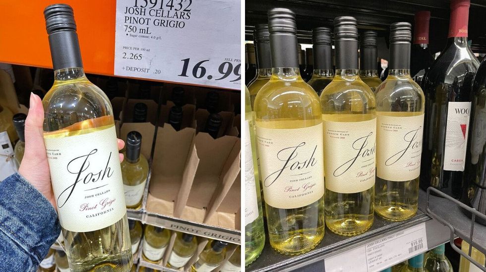 josh pinot grigio bottles at costco and the lcbo
