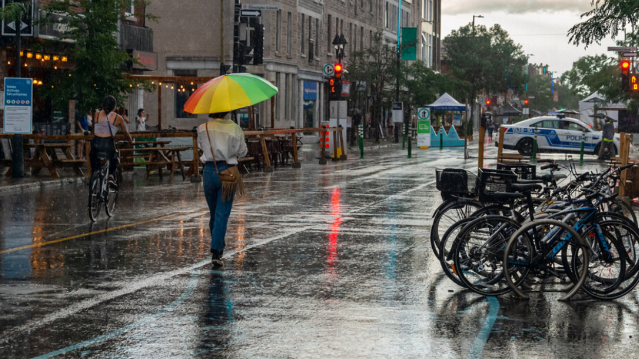 Jour de pluie à Montréal.