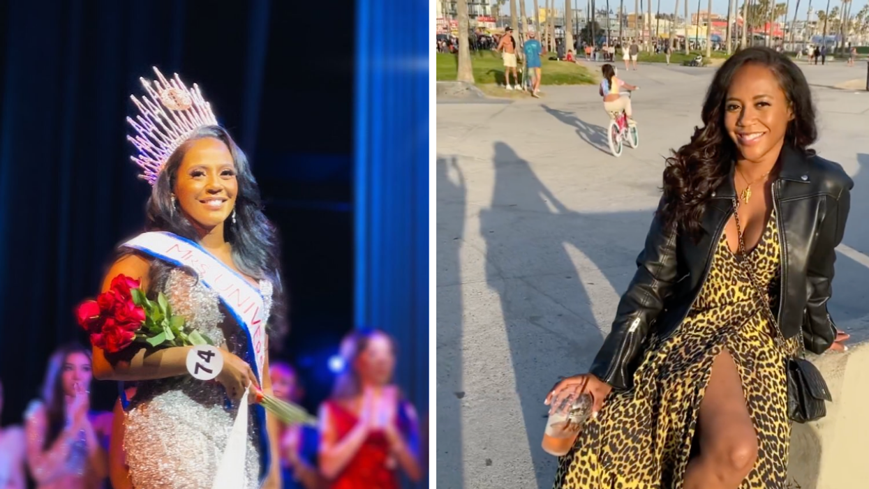 Juanita Ingram at the ceremony. Right: Juanita Ingram at the park.