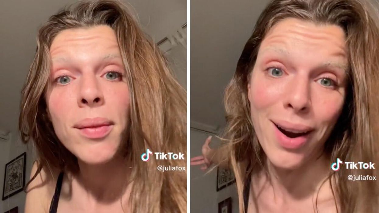 Julia Fox in her TikTok video.