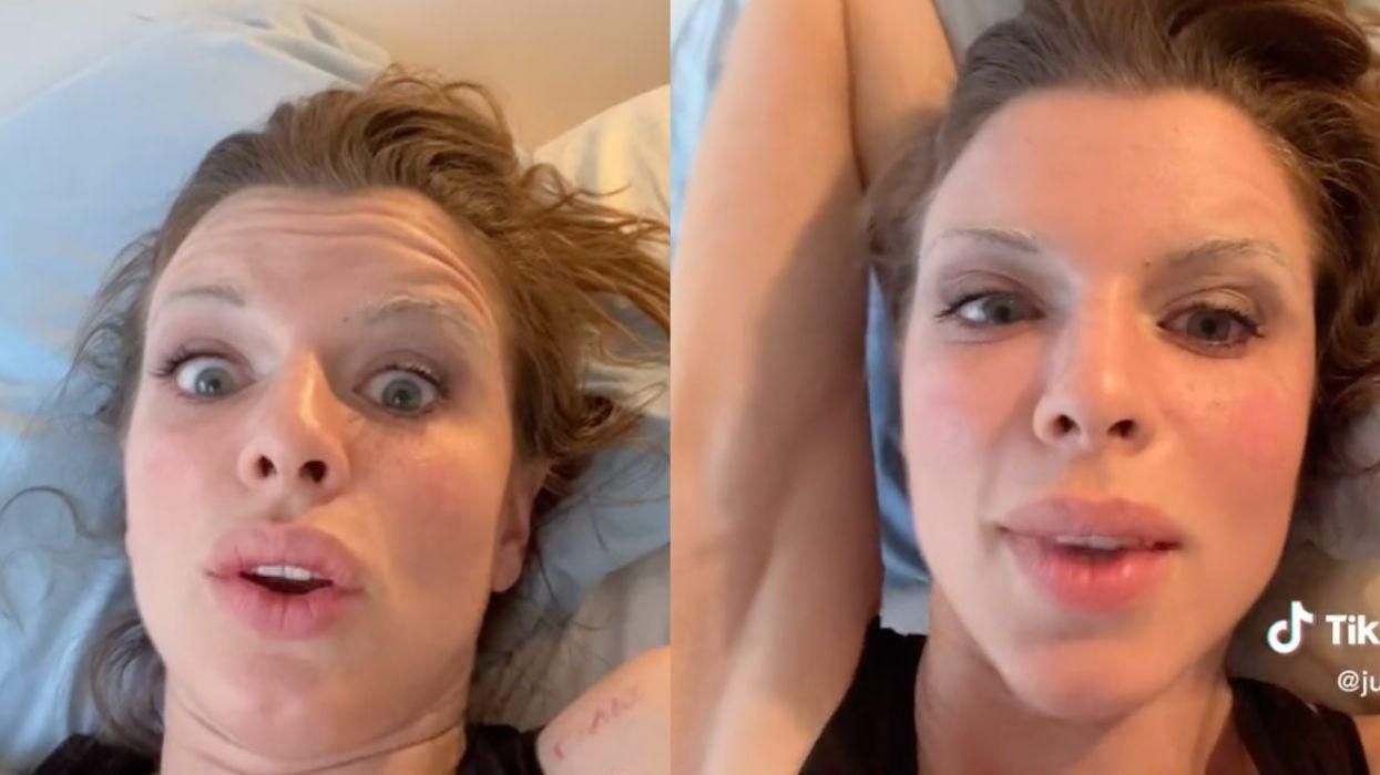 Julia Fox in the TikTok video.