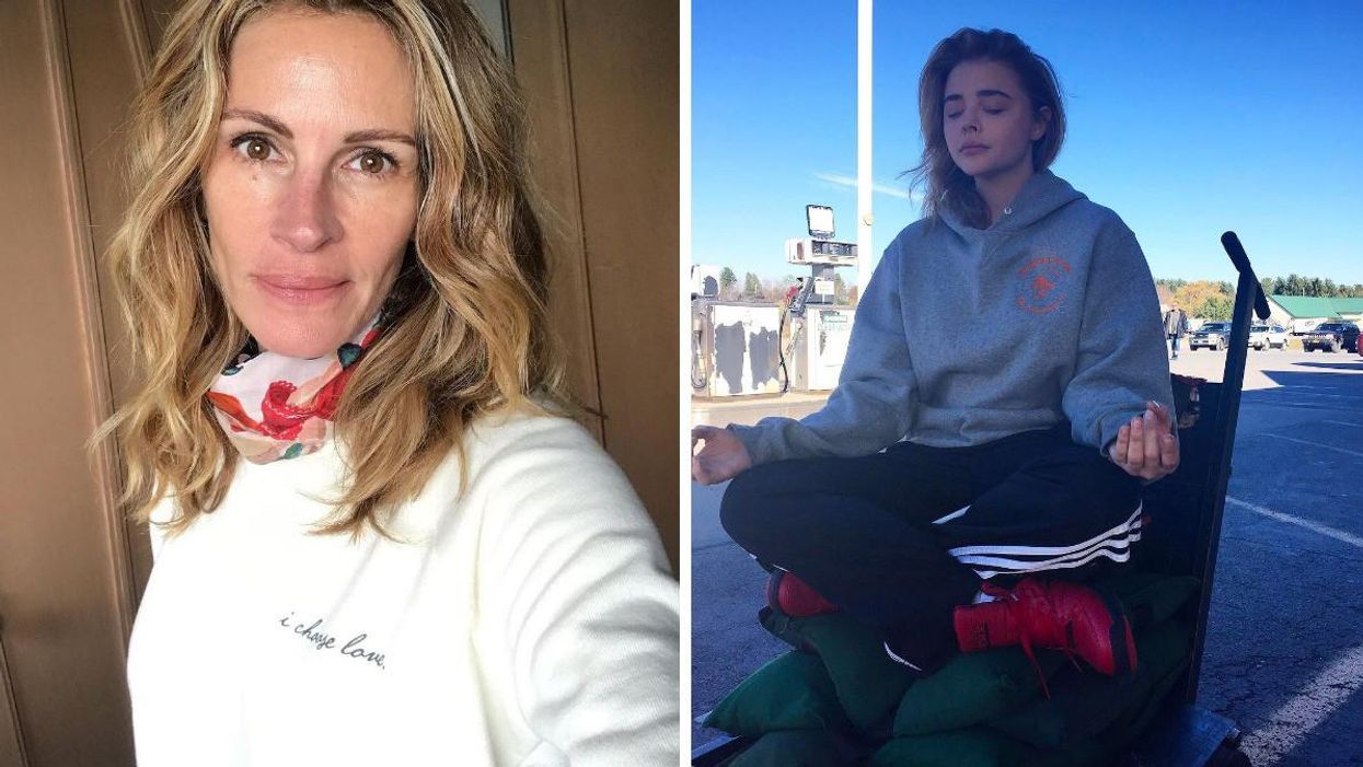 Julia Roberts, Right: Chloe Moretz