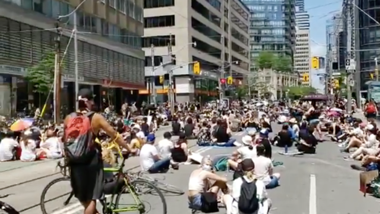 Juneteenth Toronto Protestors Take Over City Streets On Friday (VIDEO)