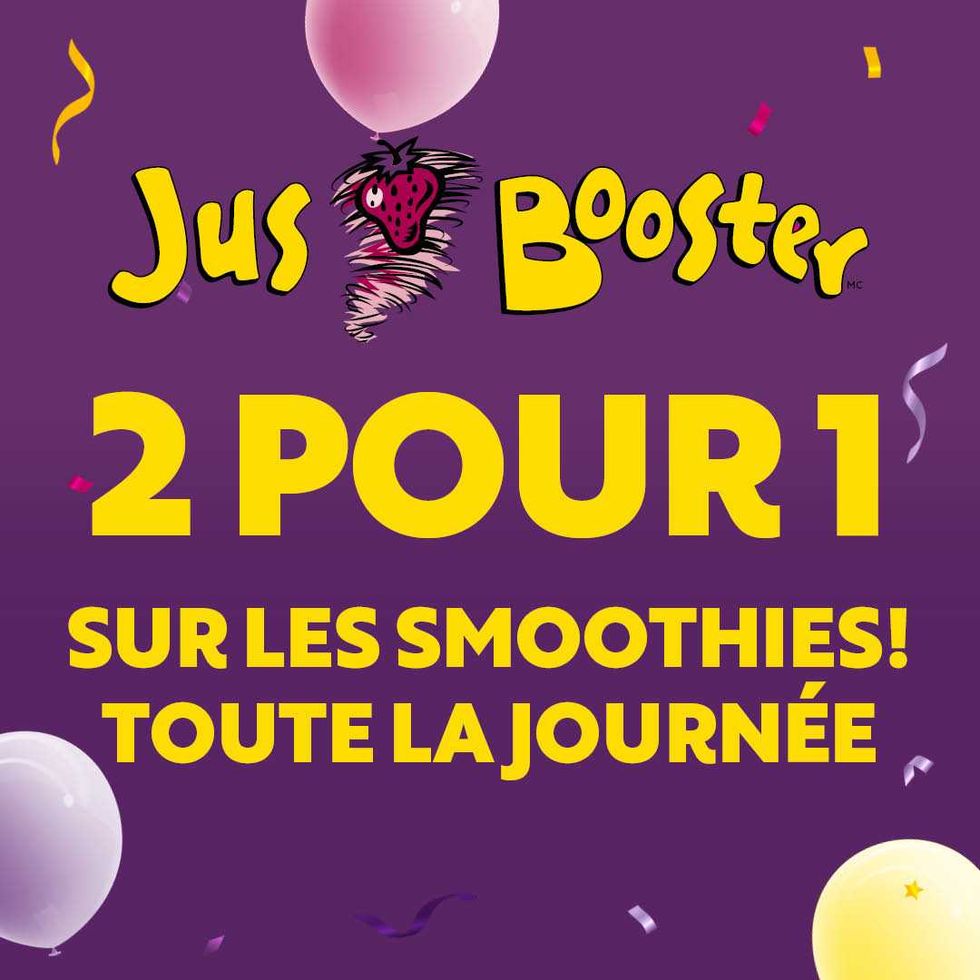 Jus Booster : 2 pour 1