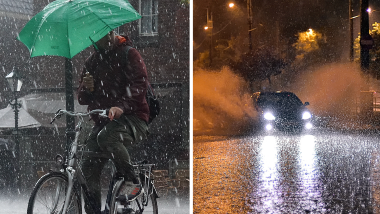 Jusqu'à 60 mm de pluie sont tombés aujourd'hui au Québec et deux secteurs sont en alerte