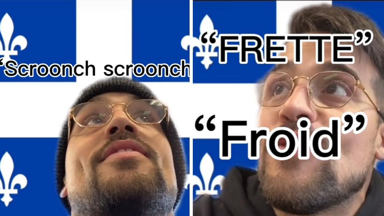 Justin Blackburn, différence entre froid et frette sur TikTok.