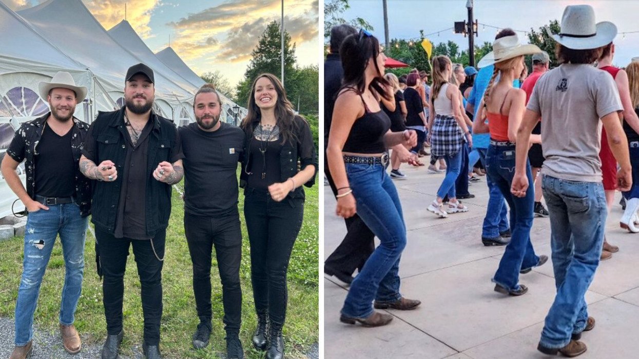 Justin Legacy. Droite : École de danse en ligne Winslow Dancers.