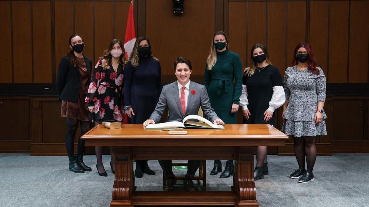 Justin Trudeau after the federal election in 2021.