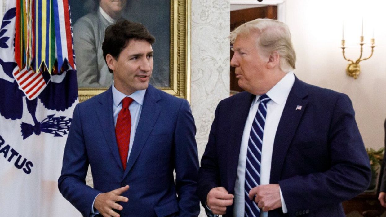 Justin Trudeau and Donald Trump.
