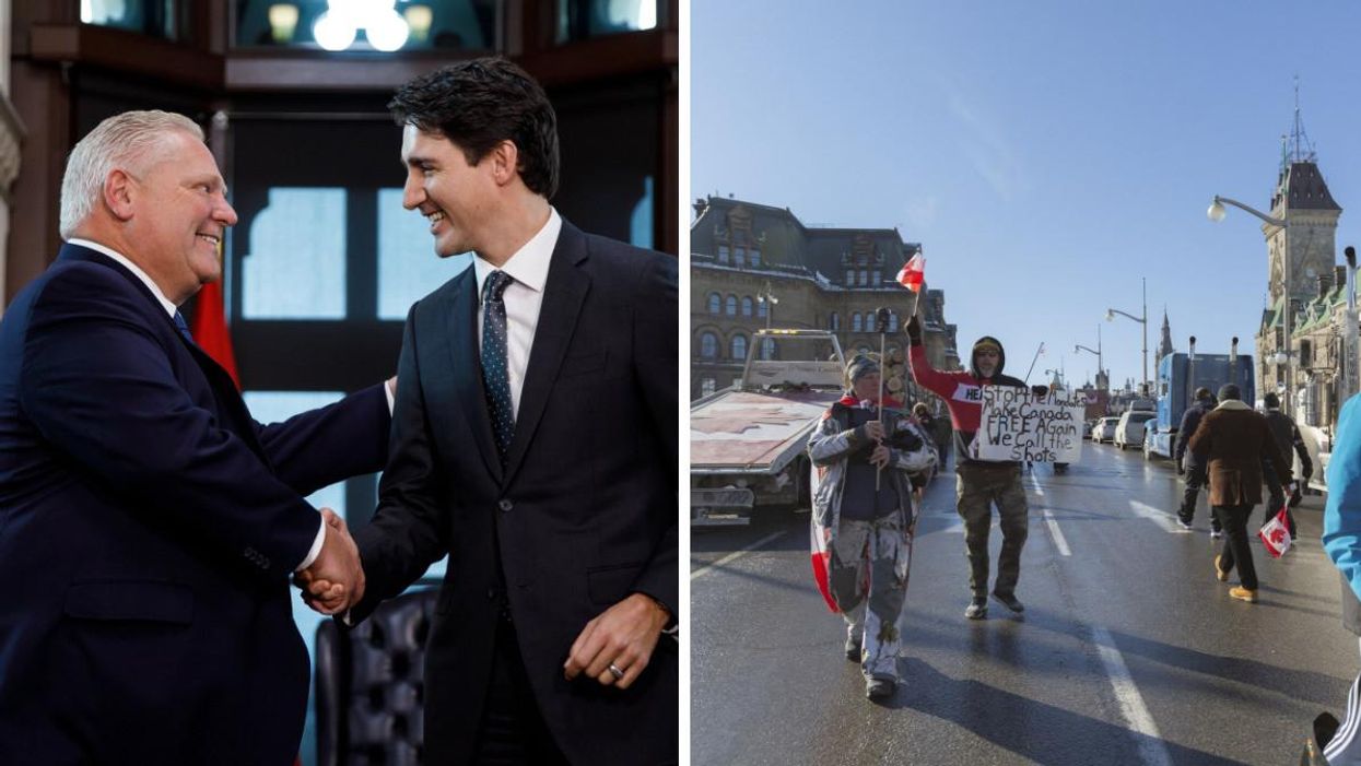 Justin Trudeau & Doug Ford Are Uniting Against The Freedom Convoy & Border Blockades