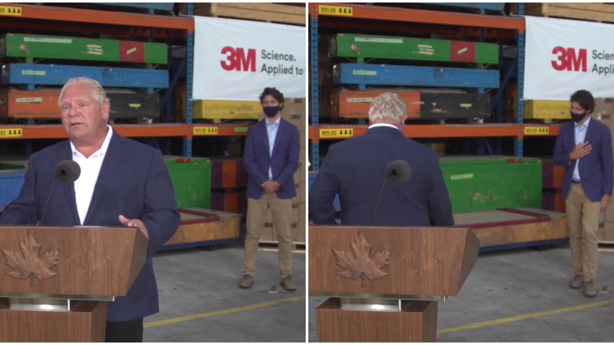 Justin Trudeau & Doug Ford Had Nothing But Praise For Each Other During A Press Conference