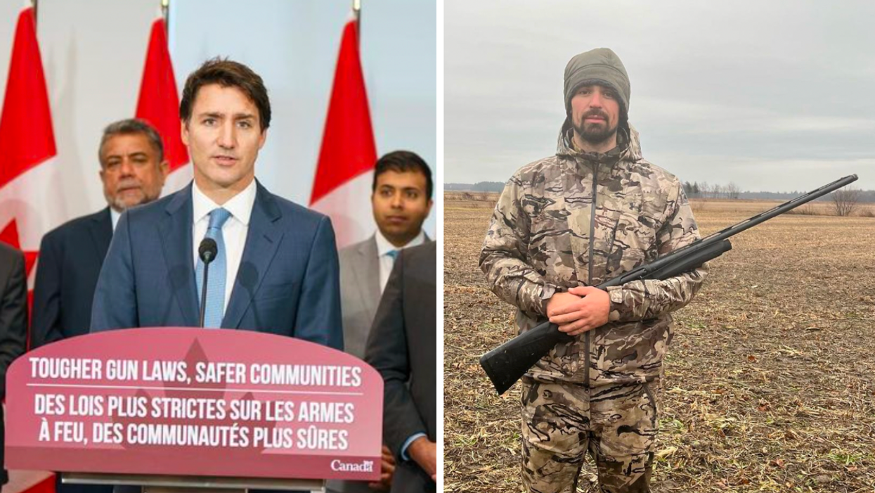 Justin Trudeau. Droite : Carey Price.
