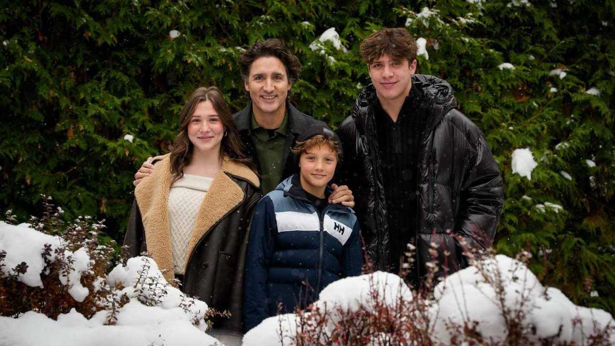 Justin Trudeau et sa famille.