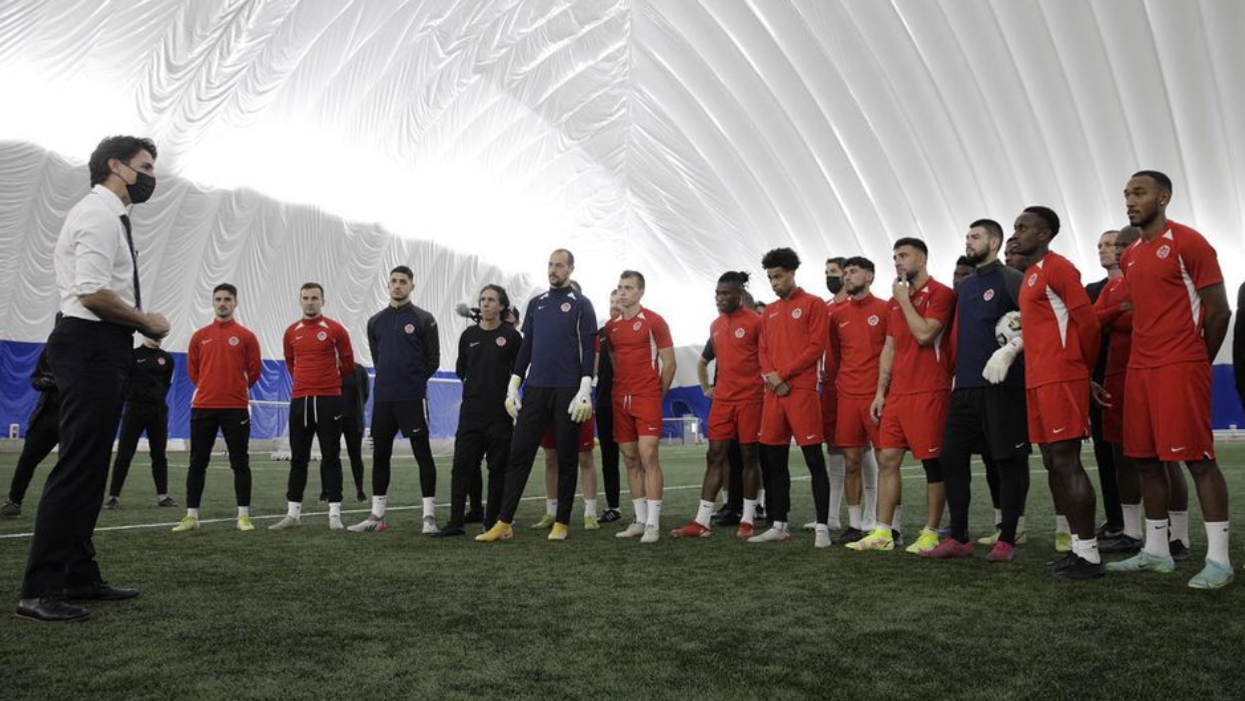 Justin Trudeau Hung Out With Alphonso Davies Ahead Of Canada's Massive Game Vs. Mexico
