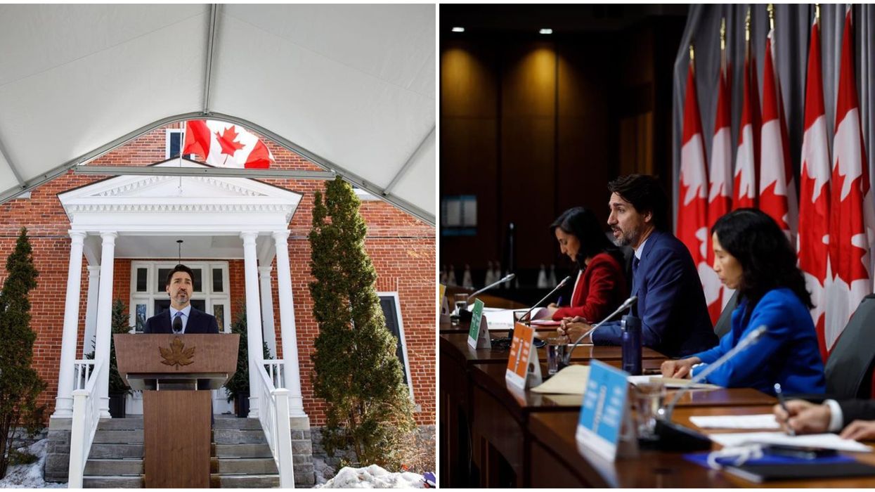 Justin Trudeau's COVID-19 Update Is Happening At His Home Rideau Cottage Once Again