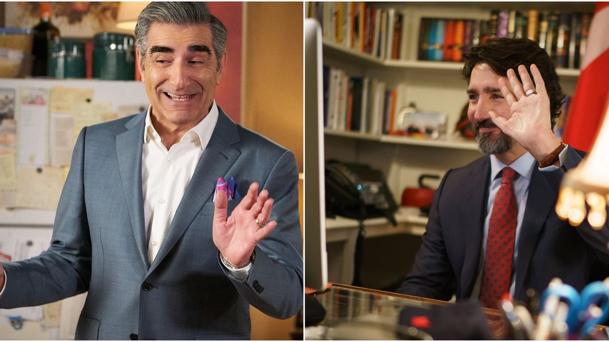 Justin Trudeau's Eugene Levy Birthday Shoutout Had Him Reveal His Family Are 'Big Fans'