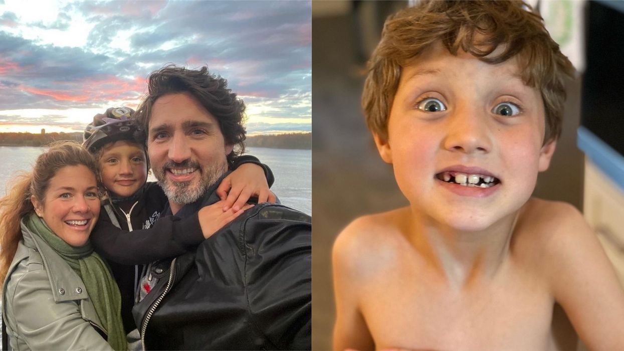 Justin Trudeau's Kid Lost A Tooth & Looks So Much Like His Dad