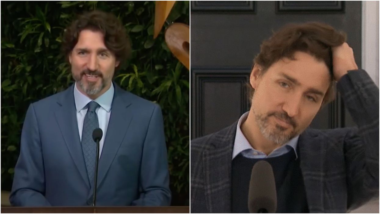 Justin Trudeau's Lockdown Hair Keeps Getting Longer & People Can't Get Enough Of It