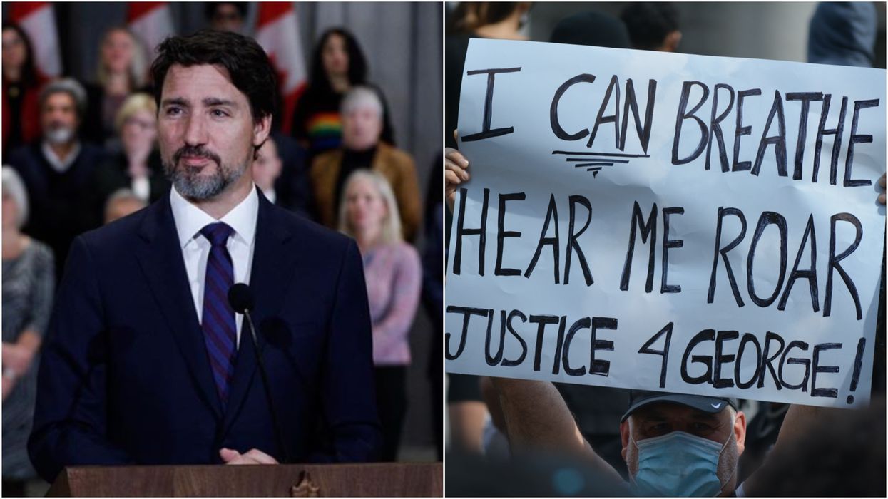 Justin Trudeau Took A Knee During Ottawa's Anti-Racism Protest (VIDEO)