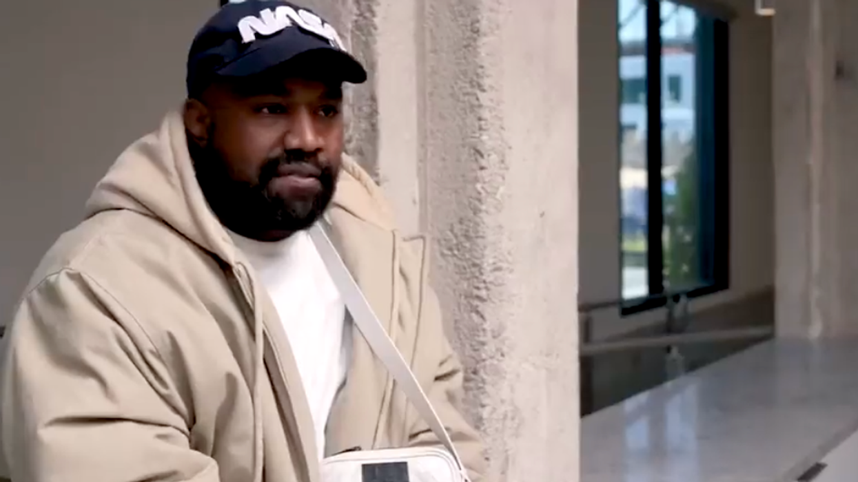 Kanye West in his video announcing he wants to run for president.