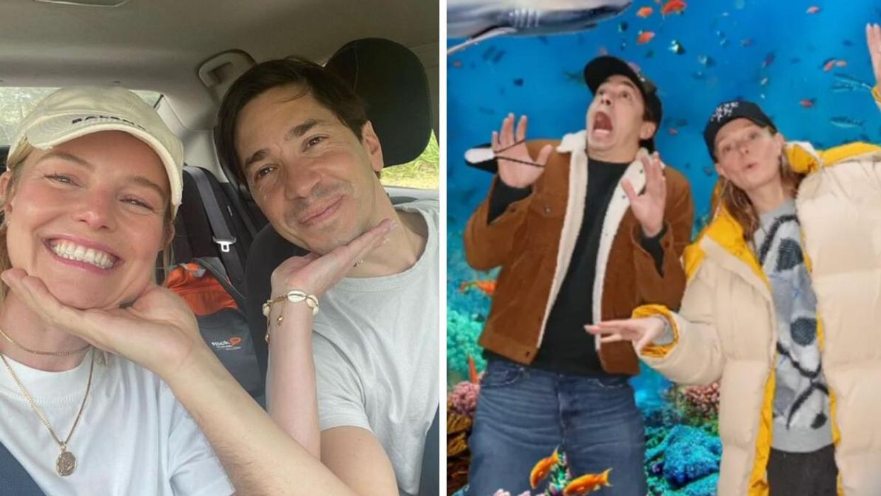 Kate Bosworth and Justin Long. Justin Long and Kate Bosworth in Vancouver.