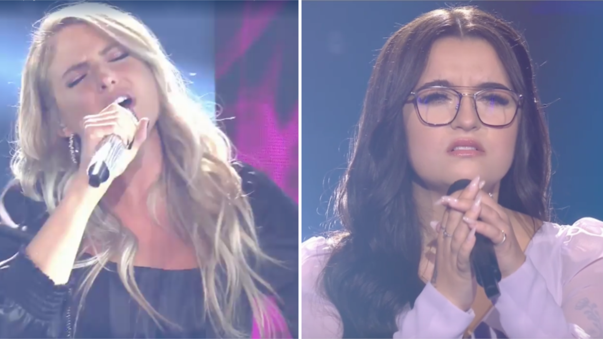 Katerine et Michaela La Voix 8 équipe de Marc Dupré