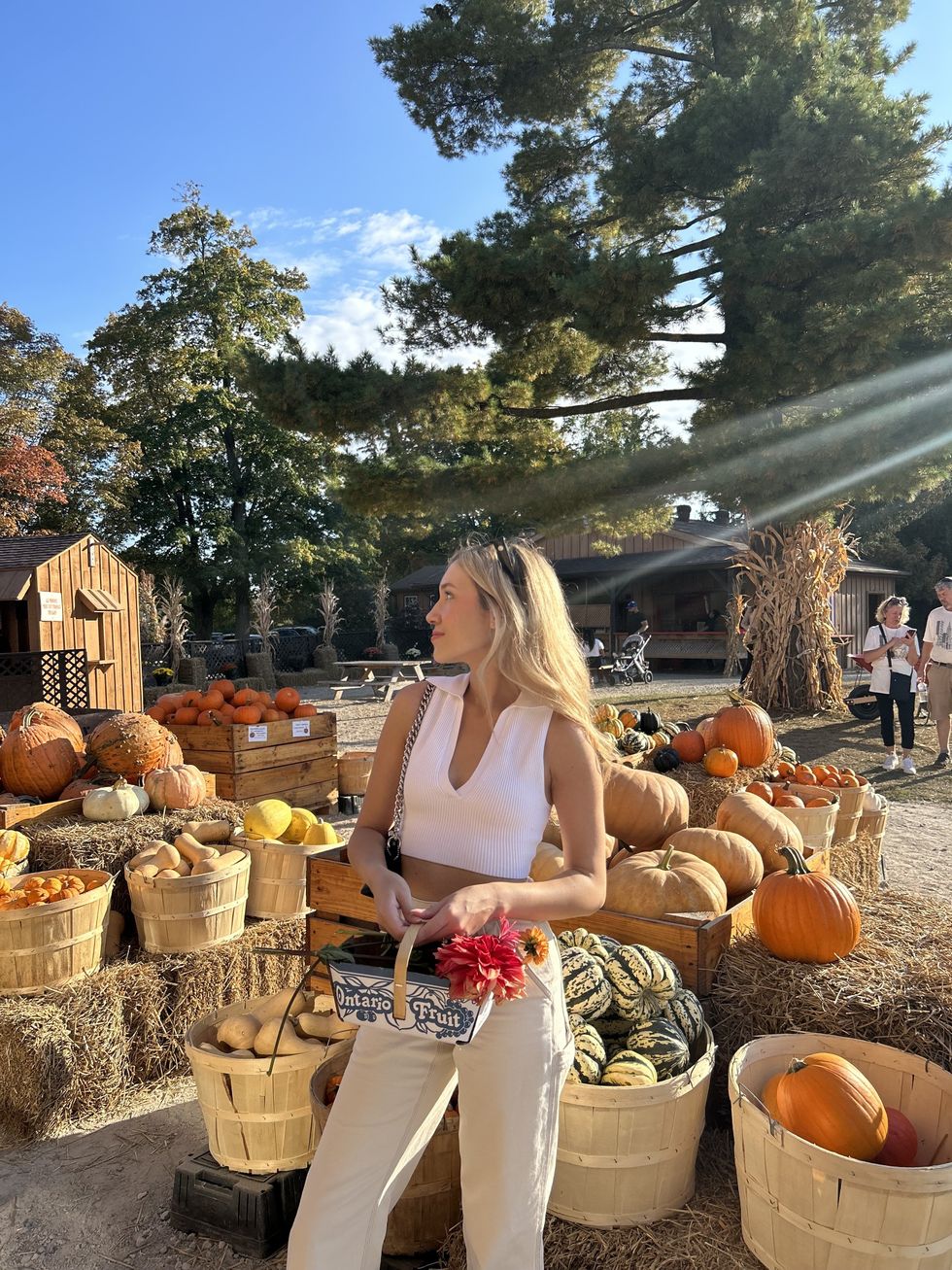 Katherine at Andrews Farm.