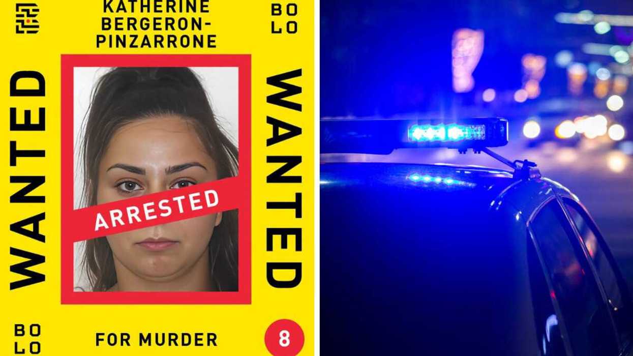 Katherine Bergeron-Pinzarrone. Droite : Des sirènes de police la nuit.