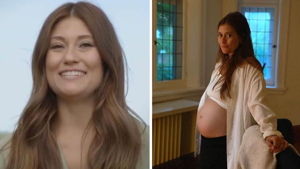 Katherine Levac a accouché et présente ses jumeaux