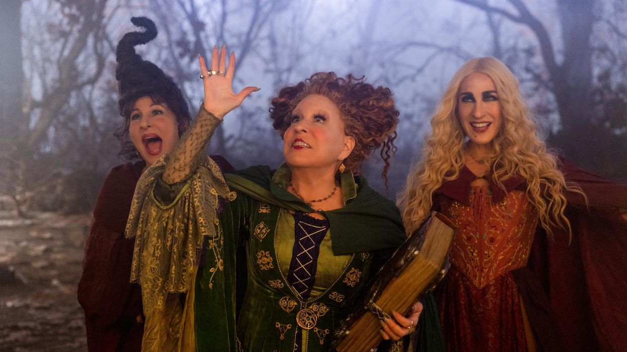 Kathy Najimy, Bette Midler and Sarah Jessica Parker as the Sanderson sisters in 'Hocus Pocus 2.'