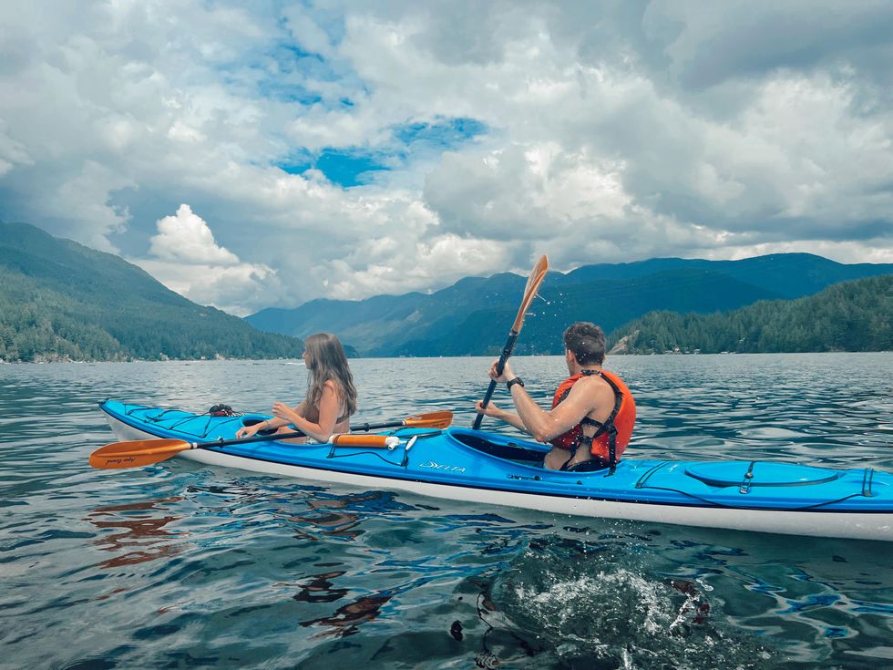 Kayaking in Vancouver.