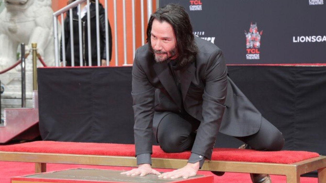 Keanu Reeves at the TCL Chinese Theater IMAX in Los Angeles in 2019.