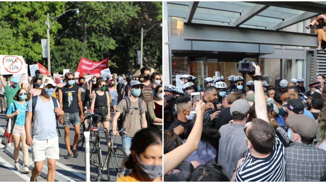 Keep Your Rent Protest Had Demonstrators Storming John Tory's Condo (PHOTOS)