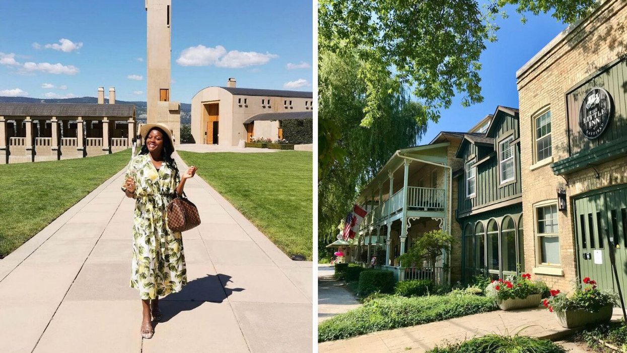 Kelowna, British Columbia. Right: Bayfield, Ontario.