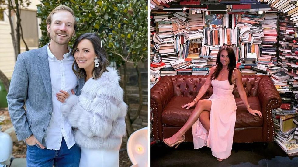 Kenny Barnes and his wife Alexandra Garrison. Right: Kelly Chase.