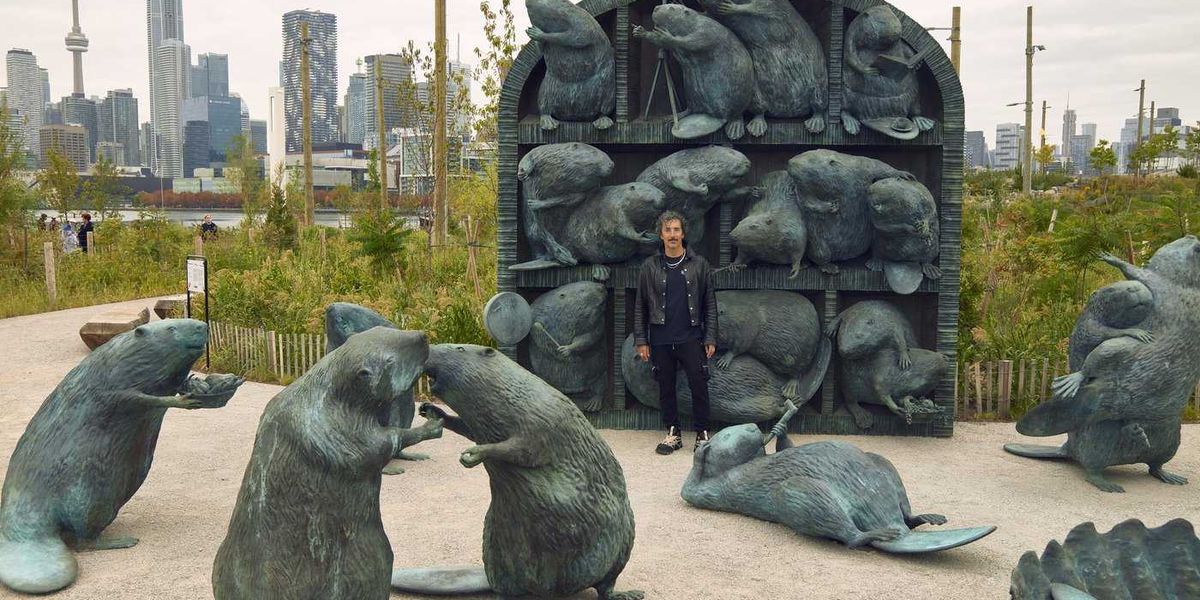 Kent Monkman debuts beaver sculpture in Toronto’s ambitious new waterfront park, Life in canada Kent Monkman debuts beaver sculpture in Toronto’s ambitious new waterfront park, Life in canada